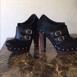 Black UGG heel boots